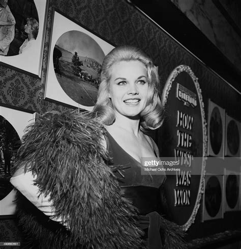 Actress Carroll Baker Poses During The Premier Of How The West Was