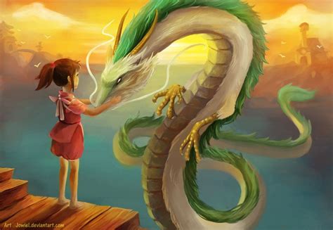 Always Loved Spirited Away This Picture Of The Dragon Haku And