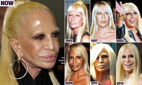 How Donatella Versace Transformed Herself Into A Human Waxwork With B Donatella Versace