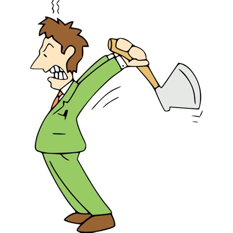 Angry Man With Ax Free Svg