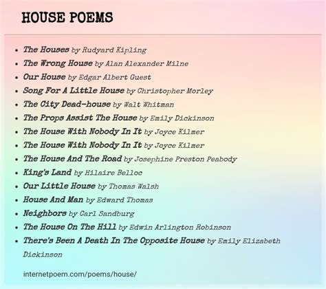 House Poems