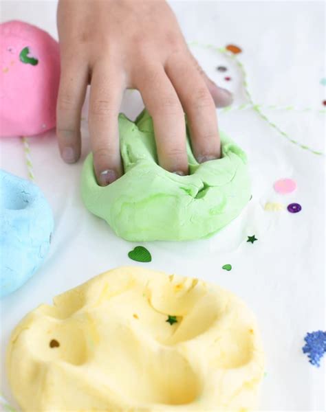 2 Ingredient Cloud Dough Recipe For Sensory Play Busy Little Kiddies