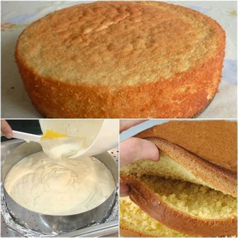 Pão de Ló Fofinho com 3 Ingredientes - Veja a Receita: