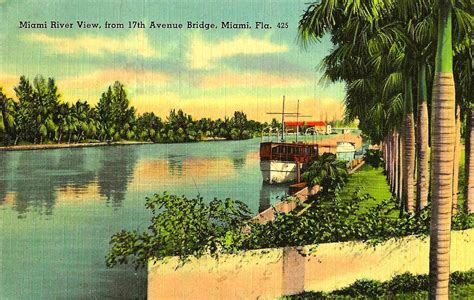Vintage Miami Florida Postcard Collection Miami River Vi Flickr