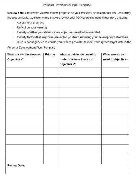 Next, open a blank excel spreadsheet or download my template below. 11+ Personal Development Plan Templates | MS Word, Excel & PDF Formats, Samples, Examples, Designs