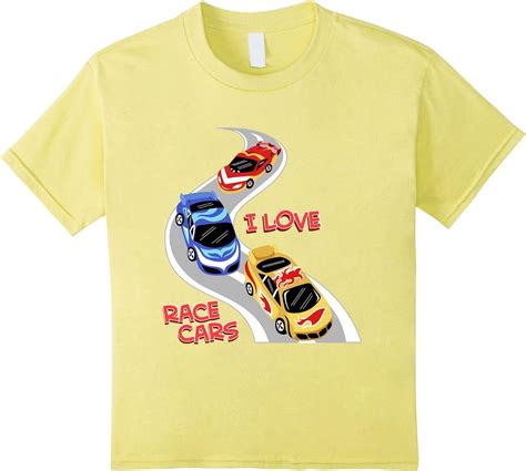 Kids I Love Race Cars T Shirt Boy Youth Apparel Racing