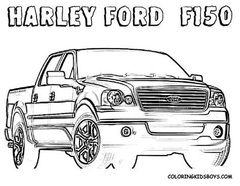 Ford Trucks Coloring Pages Download And Print For Free