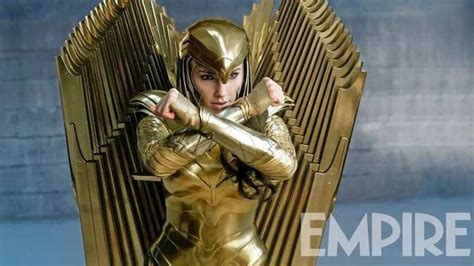 Two New Wonder Woman 1984 Photos Feature Diana Prince In Her New Gold Armor And Dancing With