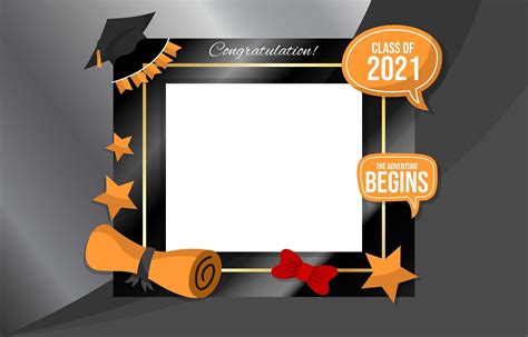 Graduation Photo Frame 2553796 Vector Art At Vecteezy