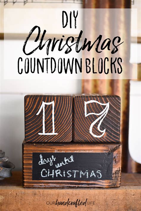 Diy Christmas Countdown Blocks Our Handcrafted Life