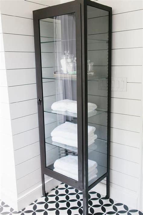 Collect today at your nearest homebase store in your area. Bathroom with Metal and Glass Pharmacy Cabinet ...