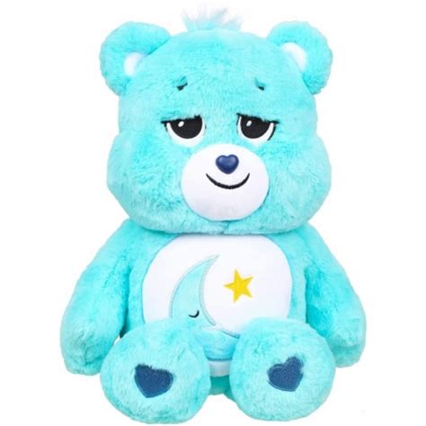 care bears bedtime bear moon star dreams sleepy aqua blue 16 plush large toy basic fun 1 unit