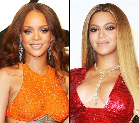 Beyonce And Rihanna Blow Kisses At Each Other Watch