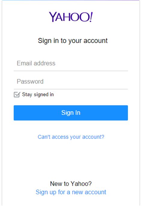 Yahoo Email Sign Up Yahoo Email Log In Yahoo Password