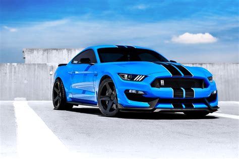 Beating The Monday Blues With Awesome Blue Mustang Gt350 On Blaque