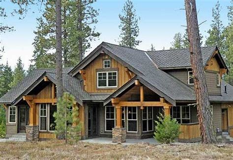 Find modern cabin floor plans, lodge style home designs, mountainside cottages & more. Plan 23483JD: Marvelous Mountain Home | Brick exterior ...