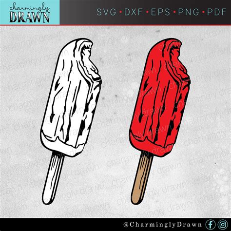 Popsicle SVG Chocolate Ice Cream Bar SVG Red Popsicle SVG ...