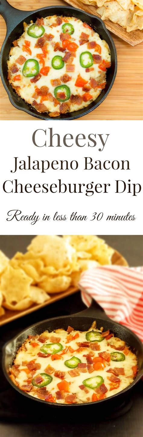 Cheesy Jalapeno Bacon Cheeseburger Dip Recipe