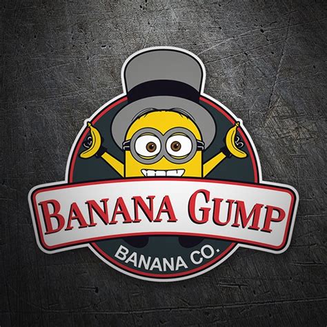 Sticker Minion Banana Gump