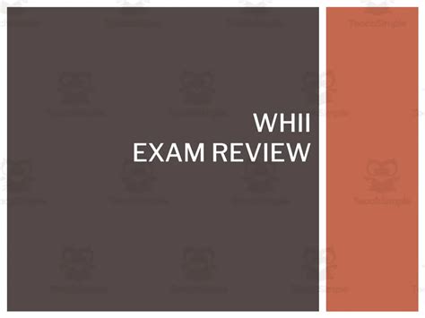World History Ii Exam Review By Teach Simple