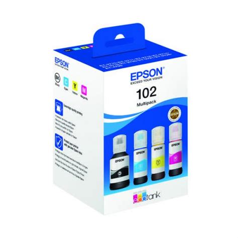 Epson 102 Ecotank Cmyk Multipack Ep68489 Ink Cartridges