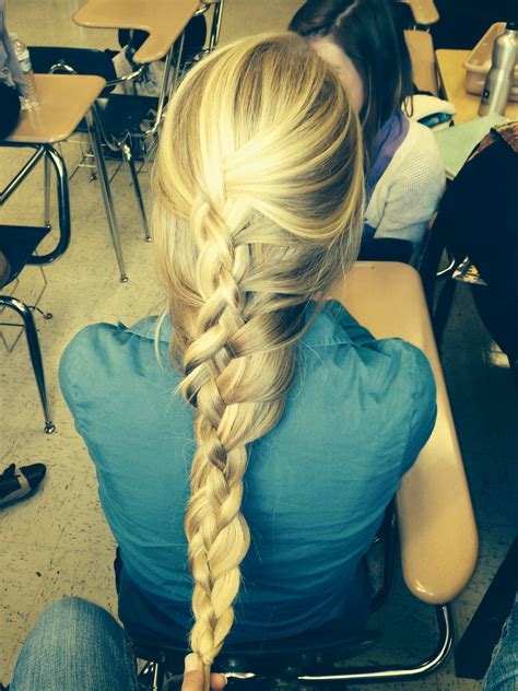 How to braid using 4 strands. 4 strand French braid (With images) | Womens hairstyles, French braid, Hair makeup