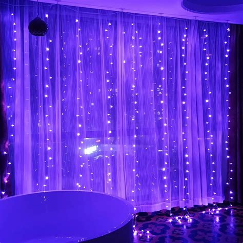 Led Curtain Fairy Lights Usb String Hanging Wall Lights Wedding