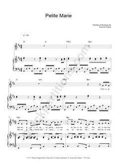 Partition piano je vole gratuite | Musique | Pinterest | Piano and