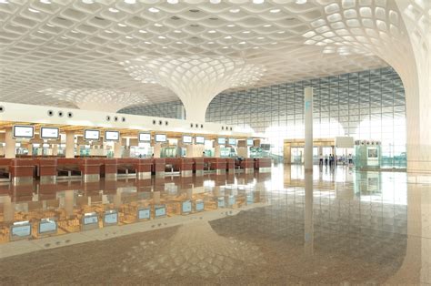 Dramatic Fractal Roof Highlights Soms New Mumbai Airport Terminal
