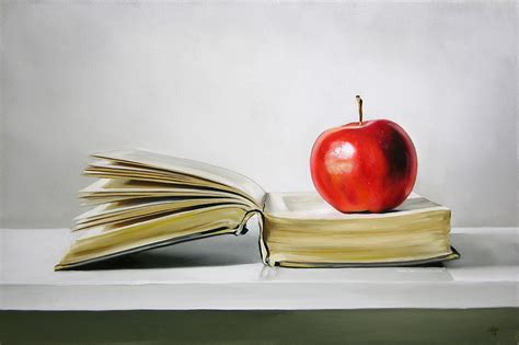 Woman With Apple And Book Hoodoo Wallpaper