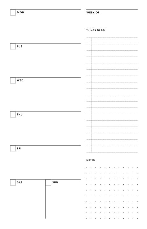 10 Sample Weekly Planner Format Sampletemplatess Sampletemplatess Riset