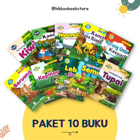 Jual Paket 10 Judul Buku Cerita Bergambarbuku Cerita Bilingual Anak