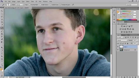How To Remove Face Spots In Photoshop Youtube