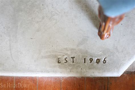 DIY Concrete Hearth - She Holds Dearly