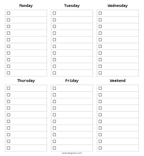 Weekly To Do List Template Printable Study Planner Study Planner