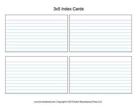 For instance, an individual can create a printable or electronic card for events, for example, birthday commemorations. 3x5 Index Card Template - FREE DOWNLOAD - Aashe