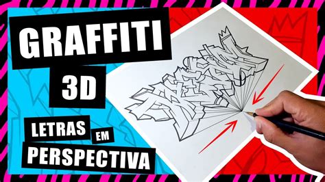 🟦🟥 Como Fazer Graffiti 3d Letras Em Perspectiva Super Fácil 👌 Youtube