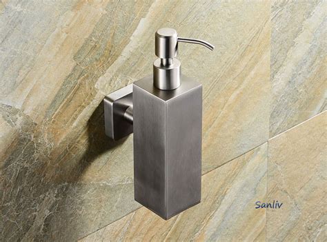 Stainless steel bathroom accessories, that impart a splendid look to the bathroom and known for their long time superior functionality. Stainless Steel Soap Dispenser | Sanliv Commercial ...