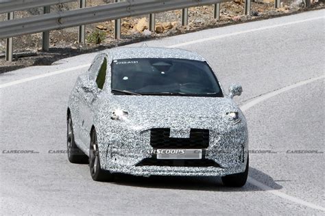 2024 Ford Puma Facelift Makes Spy Debut In St Guise Carscoops