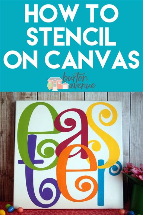 How To Stencil On Canvas With A Silhouette Stencil Vinyl Cricut