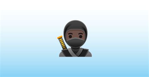 Ninja Dark Skin Tone Emoji 🥷🏿