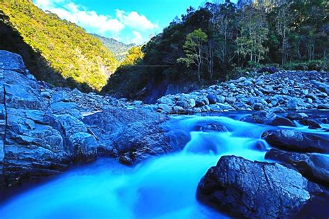 Beautiful Flowing River Landscape Stock Image Image Of Background