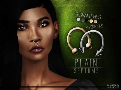 The Sims Resource Plain Septums By Blahberry Pancake Sims 4