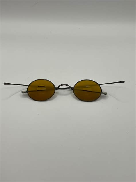 Antique Orange Tint Shooting Glasses Antique C1885 Ey… Gem