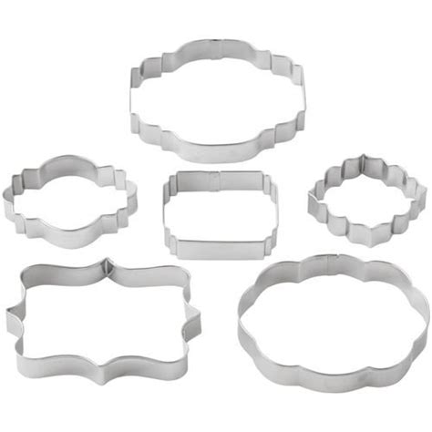 Wilton Plaque Cut Outs 6pc Cookie Cutter Set From Only £491