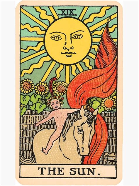 Tarot Card The Sun Art Print By Ineedmorem0ney The Sun Tarot Card