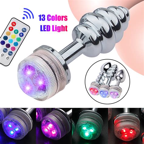 Wie Ich Mich Fühle Venusfun Led Light Metal Light Up Butt Plug With Remote Control Spielzeug