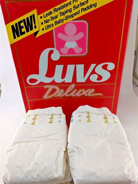 Vintage Luvs Deluxe Medium Diapers Sesame Street 6 Diapers 12 25