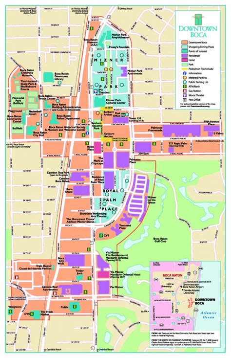 Map Of Boca Raton Area And Travel Information Download Free Map Of