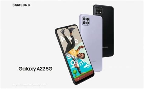 Samsung Galaxy A22 4g Galaxy A22 5g Launched With Mediatek Chips